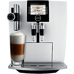 Jura Impressa J85 Bean-to-Cup Coffee Machine, Piano White